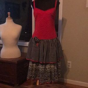 Vintage red/white/blue summer dress